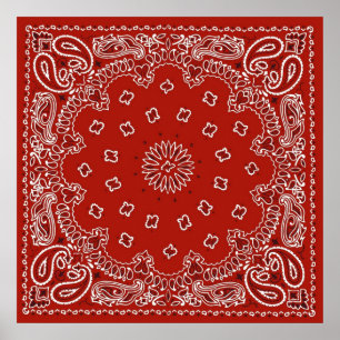 Red Bandanna Poster