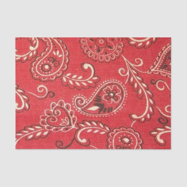 Red Bandanna Tissue Paper (Front)