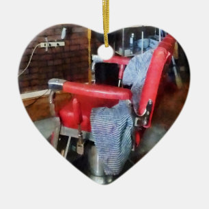 Red Barber Chair Ceramic Tree Decoration