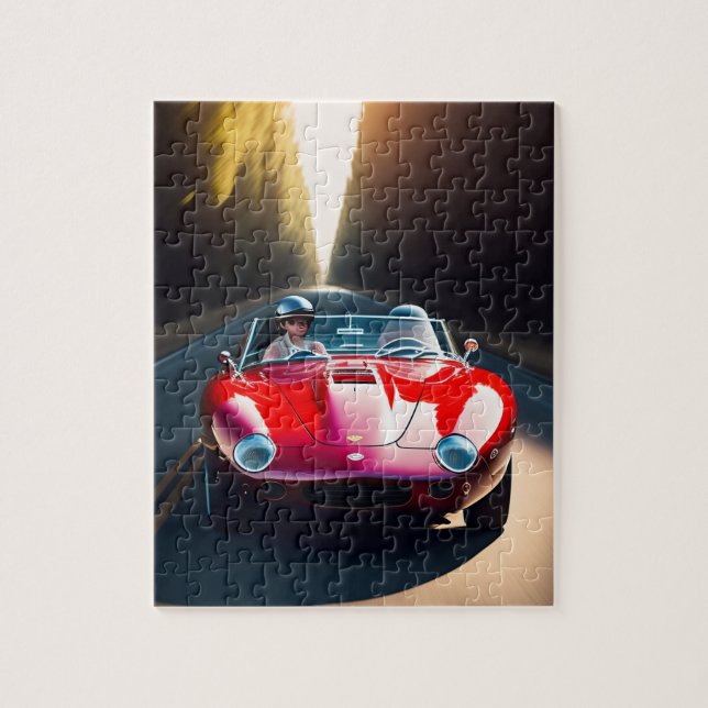 Red Barchetta Jigsaw Puzzle (Vertical)