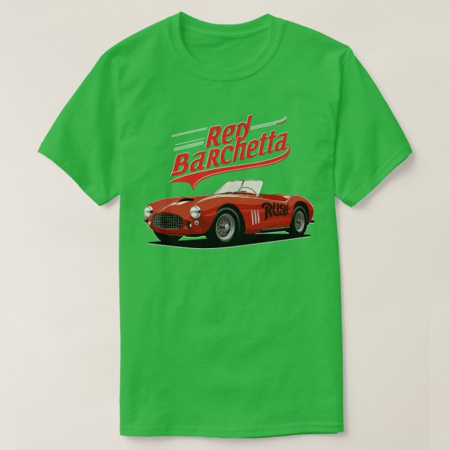 Red Barchetta Rush T-Shirt (Design Front)