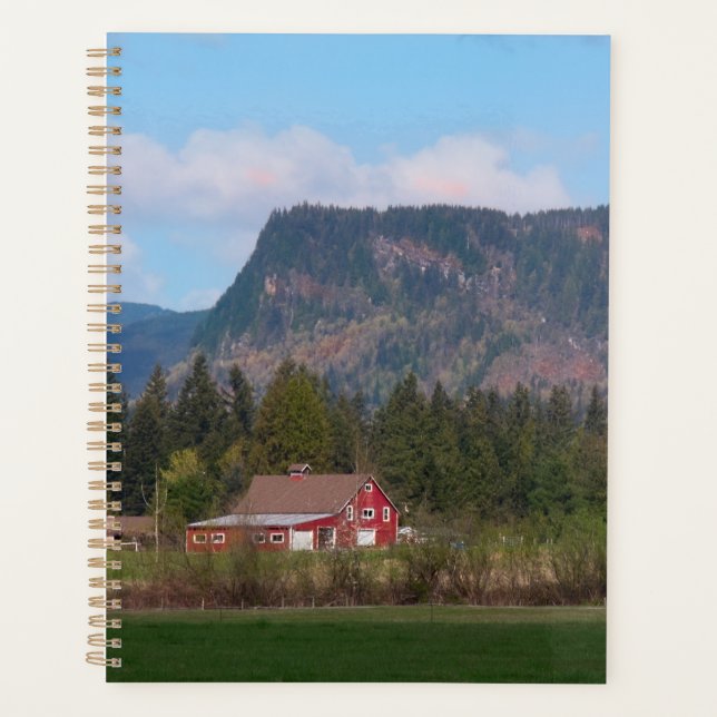Red Barn and Mount Enumclaw Planner (Front)
