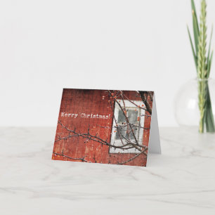 Red Barn Christmas Card