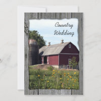 Red Barn Country Wedding Save the Date