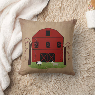 Red Barn Cushion