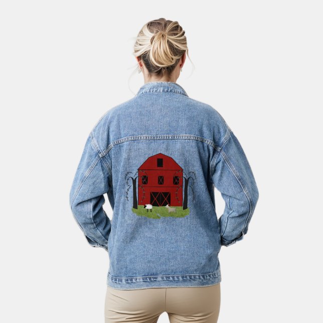 Red Barn Denim Jacket (Model)