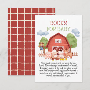 Red Barn Farm Books for Baby Enclosure Card