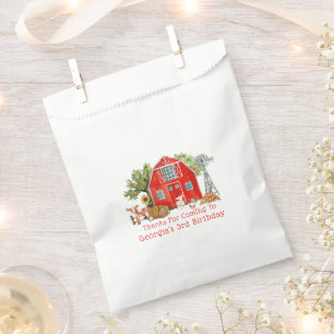 Red Barn Farm Themed Birthday Favour Bags