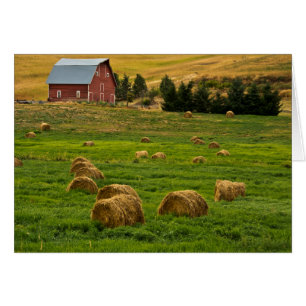 Red Barn, hay bales, Albion, Palouse Area 2