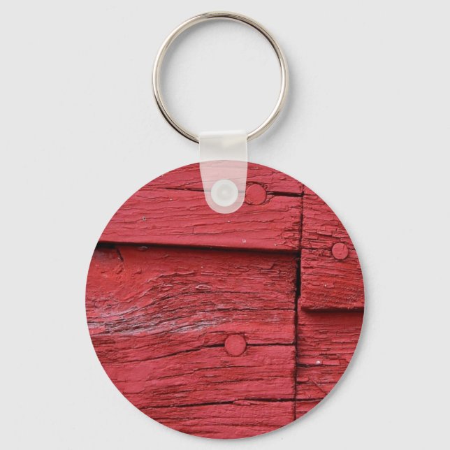 Red Barn Key Ring (Front)