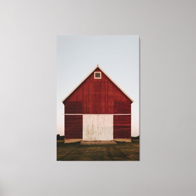 RED BARN LARGE QUAD PRINT ON STRETCHED CANVAS (Front)