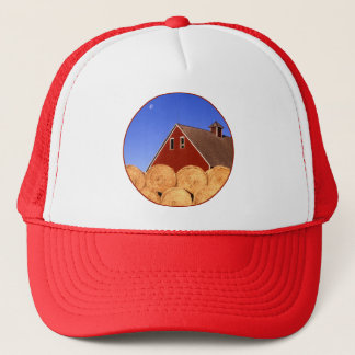 Red Barn Moon Trucker Hat