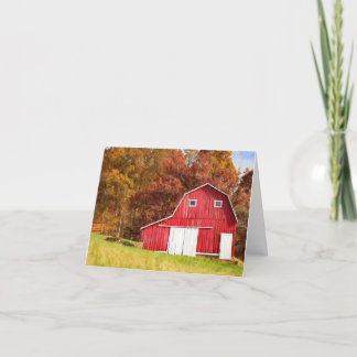 Red Barn Note Card