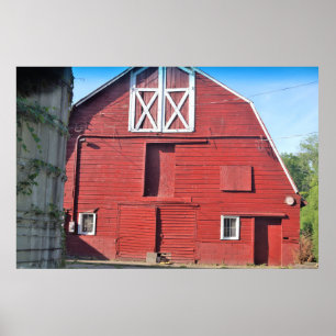 Red Barn Photo Poster