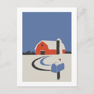 Red Barn Postcard