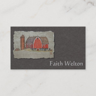 Red Barn & Silo Business Card