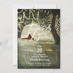 Red Barn Valley, Rustic Farm Design Invitation