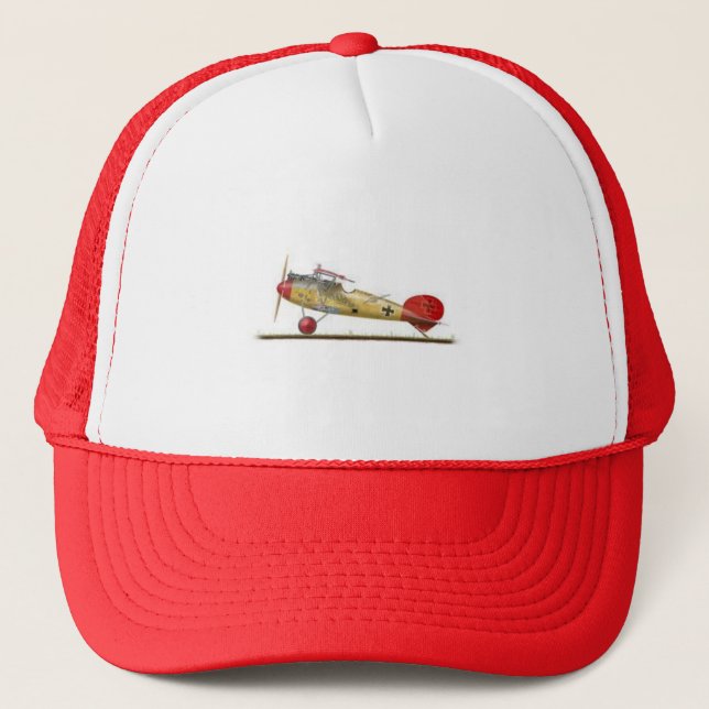 Red Baron Airplane on a Truckers Cap (Front)