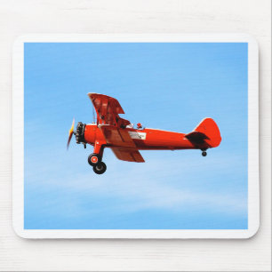 Red Baron Bi Plane Mouse Mat