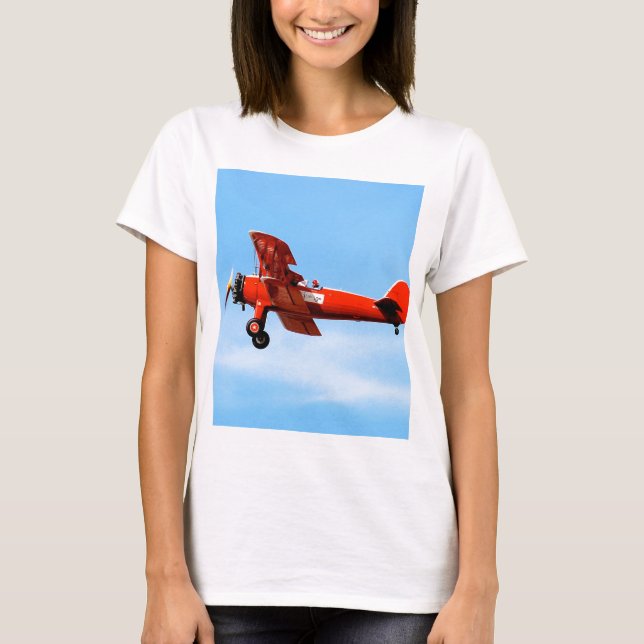 Red Baron Bi Plane T-Shirt (Front)