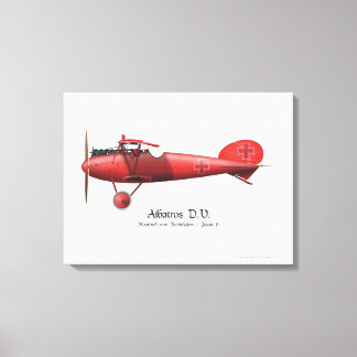 Red Baron Manfred von Richthofen German Flying Ace Canvas Print
