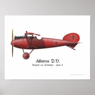 Red Baron Manfred von Richthofen German Flying Ace Poster