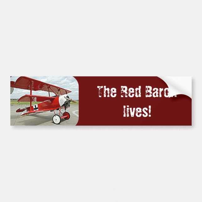 Red Baron's triplane Bumper Sticker (Front)