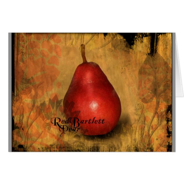Red Bartlett Pear (Front Horizontal)