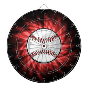 Red Baseball Dartboard