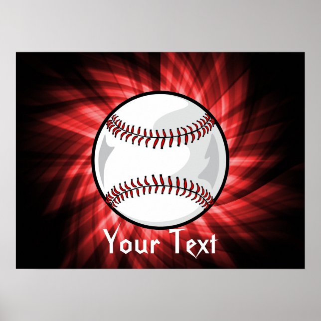 Red Baseball Poster (Front)