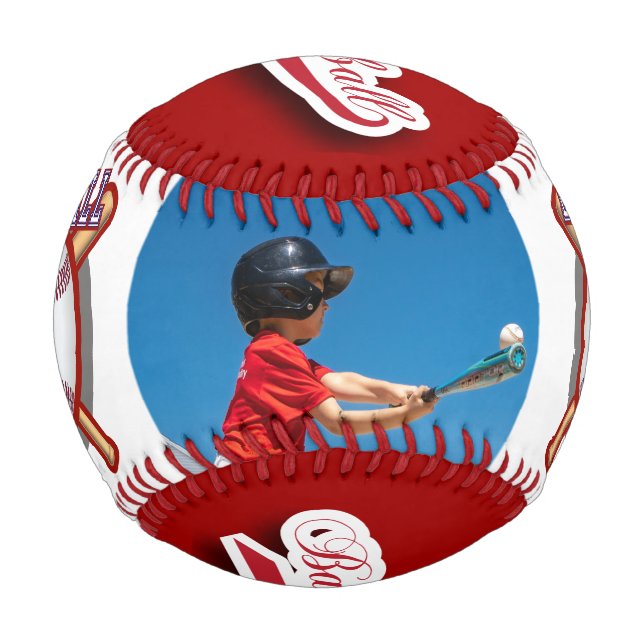 Red | Baseball with Photo (Front)