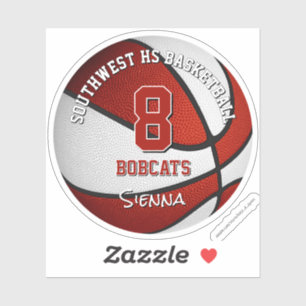 red basketball team colours kids name
