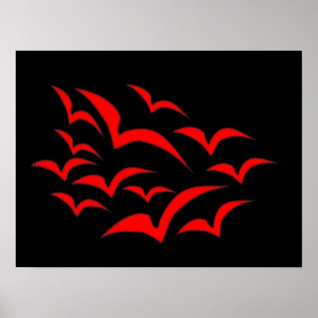 Red Bat Cloud Poster (Front)