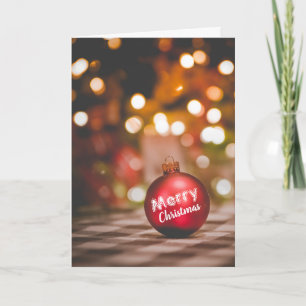 Red Bauble, Christmas Greeting Card