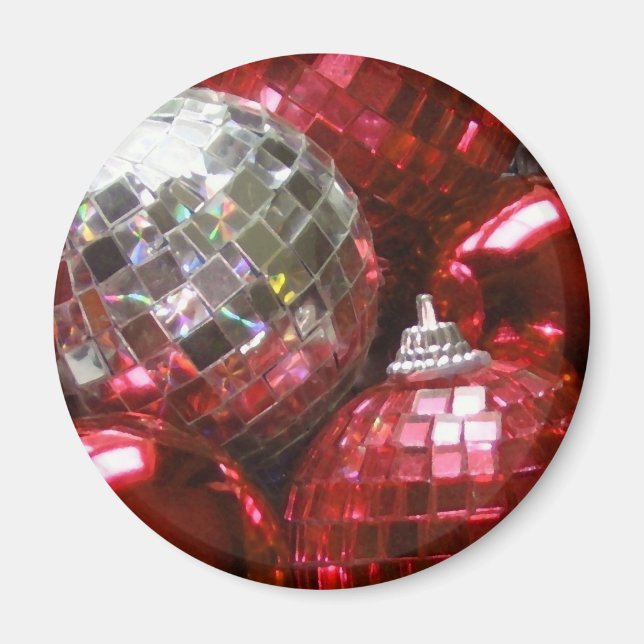 Red Baubles fridge magnet (Front)
