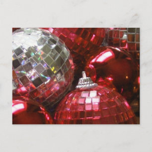 Red Baubles postcard