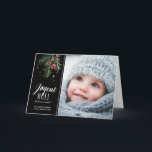 Red Bays | Merry Christmas Holiday Card<br><div class="desc">Modern Design Christmas card with photo</div>