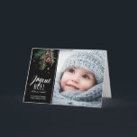 Red Bays | Merry Christmas Holiday Card<br><div class="desc">Modern Design Christmas card with photo</div>