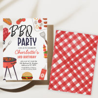 Red Bbq Red Oven Mitt Girls Bbq Birthday