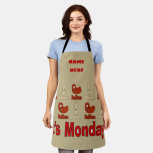 Red Beans & Rice, Design add text, Apron