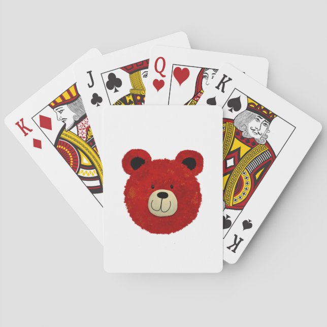 Red Bear Playing Cards (Back)