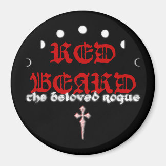 Red Beard 3 inch magnet