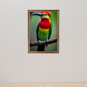 Red-bearded bee-eater poster