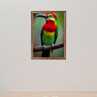 Red-bearded bee-eater poster