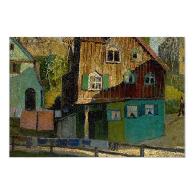 Red Bedding by Grant Wood Photo Print (Front)