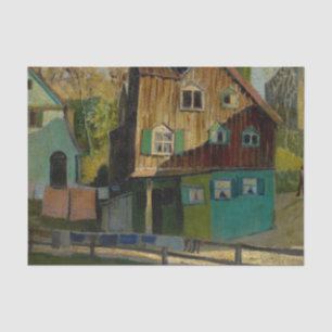 Red Bedding by Grant Wood Tissue Paper