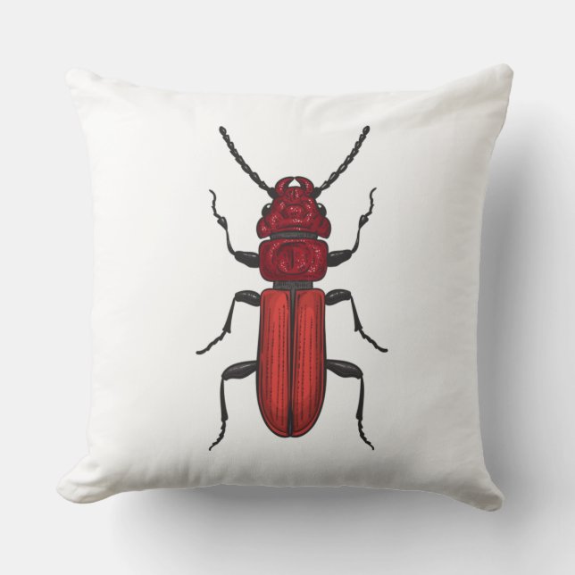 Red beetle cushion (Front)