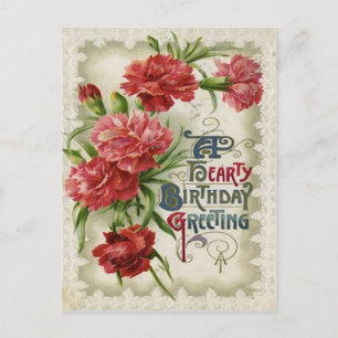 Red Begonia Flower Flowers Postcard
