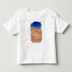 Red, Beige and yellow striping in wind and Toddler T-Shirt