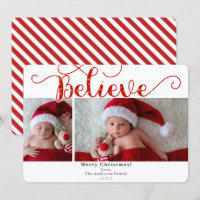 Red Believe Christmas Holiday 2 Photos Photo